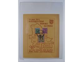 1945/49, meist postfrische Sammlung, dabei viele komplette Ausgaben, u.a. Mi.-Nr. 95AXatUs (2), Bl. 1x Bogenecke, Bl. 3-5, Bl