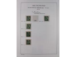 1945/49, meist postfrische Sammlung, dabei viele komplette Ausgaben, u.a. Mi.-Nr. 95AXatUs (2), Bl. 1x Bogenecke, Bl. 3-5, Bl