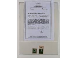 1945/49, meist postfrische Sammlung, dabei viele komplette Ausgaben, u.a. Mi.-Nr. 95AXatUs (2), Bl. 1x Bogenecke, Bl. 3-5, Bl