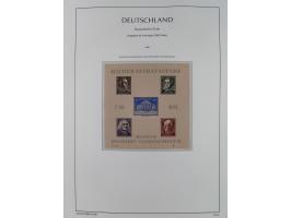 1945/49, meist postfrische Sammlung, dabei viele komplette Ausgaben, u.a. Mi.-Nr. 95AXatUs (2), Bl. 1x Bogenecke, Bl. 3-5, Bl