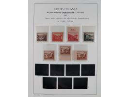 1945/49, meist postfrische Sammlung, dabei viele komplette Ausgaben, u.a. Mi.-Nr. 95AXatUs (2), Bl. 1x Bogenecke, Bl. 3-5, Bl