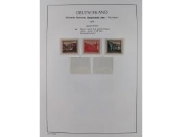 1945/49, meist postfrische Sammlung, dabei viele komplette Ausgaben, u.a. Mi.-Nr. 95AXatUs (2), Bl. 1x Bogenecke, Bl. 3-5, Bl
