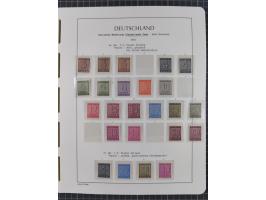 1945/49, meist postfrische Sammlung, dabei viele komplette Ausgaben, u.a. Mi.-Nr. 95AXatUs (2), Bl. 1x Bogenecke, Bl. 3-5, Bl