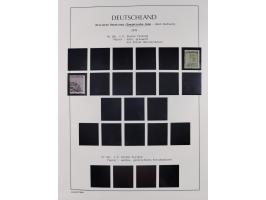 1945/49, meist postfrische Sammlung, dabei viele komplette Ausgaben, u.a. Mi.-Nr. 95AXatUs (2), Bl. 1x Bogenecke, Bl. 3-5, Bl