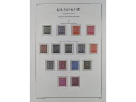 1945/49, meist postfrische Sammlung, dabei viele komplette Ausgaben, u.a. Mi.-Nr. 95AXatUs (2), Bl. 1x Bogenecke, Bl. 3-5, Bl