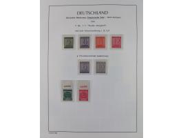 1945/49, meist postfrische Sammlung, dabei viele komplette Ausgaben, u.a. Mi.-Nr. 95AXatUs (2), Bl. 1x Bogenecke, Bl. 3-5, Bl