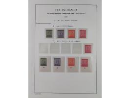 1945/49, meist postfrische Sammlung, dabei viele komplette Ausgaben, u.a. Mi.-Nr. 95AXatUs (2), Bl. 1x Bogenecke, Bl. 3-5, Bl
