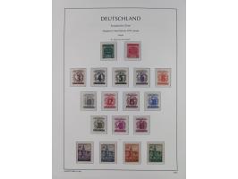 1945/49, meist postfrische Sammlung, dabei viele komplette Ausgaben, u.a. Mi.-Nr. 95AXatUs (2), Bl. 1x Bogenecke, Bl. 3-5, Bl
