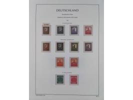1945/49, meist postfrische Sammlung, dabei viele komplette Ausgaben, u.a. Mi.-Nr. 95AXatUs (2), Bl. 1x Bogenecke, Bl. 3-5, Bl