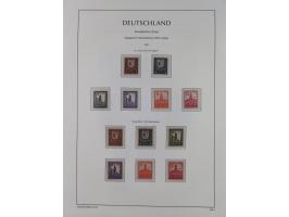 1945/49, meist postfrische Sammlung, dabei viele komplette Ausgaben, u.a. Mi.-Nr. 95AXatUs (2), Bl. 1x Bogenecke, Bl. 3-5, Bl
