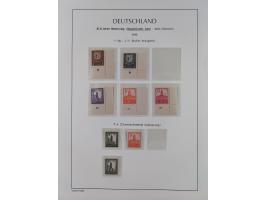 1945/49, meist postfrische Sammlung, dabei viele komplette Ausgaben, u.a. Mi.-Nr. 95AXatUs (2), Bl. 1x Bogenecke, Bl. 3-5, Bl