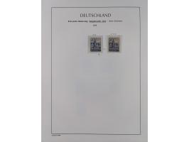 1945/49, meist postfrische Sammlung, dabei viele komplette Ausgaben, u.a. Mi.-Nr. 95AXatUs (2), Bl. 1x Bogenecke, Bl. 3-5, Bl