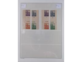 1945/49, meist postfrische Sammlung, dabei viele komplette Ausgaben, u.a. Mi.-Nr. 95AXatUs (2), Bl. 1x Bogenecke, Bl. 3-5, Bl