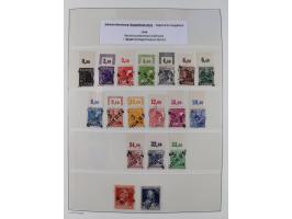 1945/49, meist postfrische Sammlung, dabei viele komplette Ausgaben, u.a. Mi.-Nr. 95AXatUs (2), Bl. 1x Bogenecke, Bl. 3-5, Bl