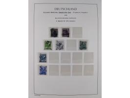 1945/49, meist postfrische Sammlung, dabei viele komplette Ausgaben, u.a. Mi.-Nr. 95AXatUs (2), Bl. 1x Bogenecke, Bl. 3-5, Bl