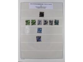 1945/49, meist postfrische Sammlung, dabei viele komplette Ausgaben, u.a. Mi.-Nr. 95AXatUs (2), Bl. 1x Bogenecke, Bl. 3-5, Bl
