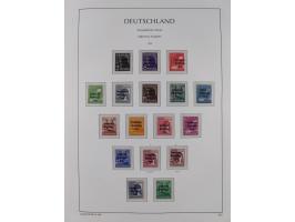 1945/49, meist postfrische Sammlung, dabei viele komplette Ausgaben, u.a. Mi.-Nr. 95AXatUs (2), Bl. 1x Bogenecke, Bl. 3-5, Bl