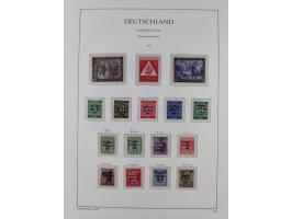 1945/49, meist postfrische Sammlung, dabei viele komplette Ausgaben, u.a. Mi.-Nr. 95AXatUs (2), Bl. 1x Bogenecke, Bl. 3-5, Bl