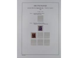 1945/49, meist postfrische Sammlung, dabei viele komplette Ausgaben, u.a. Mi.-Nr. 95AXatUs (2), Bl. 1x Bogenecke, Bl. 3-5, Bl