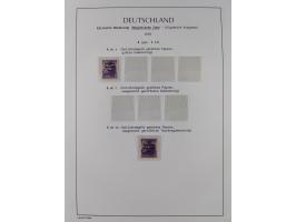 1945/49, meist postfrische Sammlung, dabei viele komplette Ausgaben, u.a. Mi.-Nr. 95AXatUs (2), Bl. 1x Bogenecke, Bl. 3-5, Bl