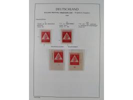 1945/49, meist postfrische Sammlung, dabei viele komplette Ausgaben, u.a. Mi.-Nr. 95AXatUs (2), Bl. 1x Bogenecke, Bl. 3-5, Bl