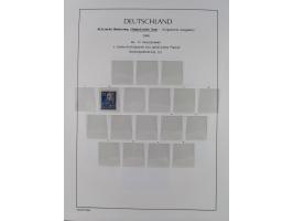 1945/49, meist postfrische Sammlung, dabei viele komplette Ausgaben, u.a. Mi.-Nr. 95AXatUs (2), Bl. 1x Bogenecke, Bl. 3-5, Bl