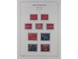 1945/49, meist postfrische Sammlung, dabei viele komplette Ausgaben, u.a. Mi.-Nr. 95AXatUs (2), Bl. 1x Bogenecke, Bl. 3-5, Bl