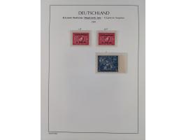 1945/49, meist postfrische Sammlung, dabei viele komplette Ausgaben, u.a. Mi.-Nr. 95AXatUs (2), Bl. 1x Bogenecke, Bl. 3-5, Bl