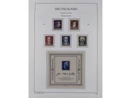 1945/49, meist postfrische Sammlung, dabei viele komplette Ausgaben, u.a. Mi.-Nr. 95AXatUs (2), Bl. 1x Bogenecke, Bl. 3-5, Bl