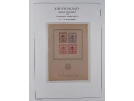 1945/46, postfrische Sammlung mit vielen kompletten Ausgaben und Blocks, dabei Finsterwalde, Großräschen, Glauchau, Meißen, O