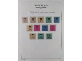 1945/46, postfrische Sammlung mit vielen kompletten Ausgaben und Blocks, dabei Finsterwalde, Großräschen, Glauchau, Meißen, O