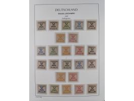 1945/46, postfrische Sammlung mit vielen kompletten Ausgaben und Blocks, dabei Finsterwalde, Großräschen, Glauchau, Meißen, O