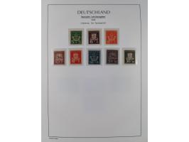 1945/46, postfrische Sammlung mit vielen kompletten Ausgaben und Blocks, dabei Finsterwalde, Großräschen, Glauchau, Meißen, O