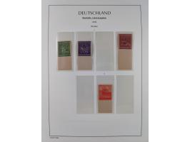 1945/46, postfrische Sammlung mit vielen kompletten Ausgaben und Blocks, dabei Finsterwalde, Großräschen, Glauchau, Meißen, O