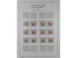 1945/46, postfrische Sammlung mit vielen kompletten Ausgaben und Blocks, dabei Finsterwalde, Großräschen, Glauchau, Meißen, O