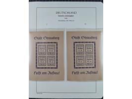 1945/46, postfrische Sammlung mit vielen kompletten Ausgaben und Blocks, dabei Finsterwalde, Großräschen, Glauchau, Meißen, O
