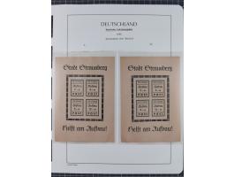 1945/46, postfrische Sammlung mit vielen kompletten Ausgaben und Blocks, dabei Finsterwalde, Großräschen, Glauchau, Meißen, O