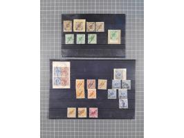1887/1917 (ca.), gestempelte Sammlung mit einigen Briefen, inkl. Vorläufern, Einheiten und weiteren Besonderheiten, teils sch