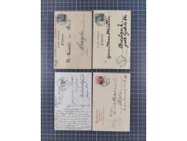 1887/1917 (ca.), gestempelte Sammlung mit einigen Briefen, inkl. Vorläufern, Einheiten und weiteren Besonderheiten, teils sch