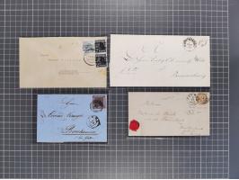 1834/2000 (ca.), Sammlung mit hunderten von Briefen und Karten ab Vorphila mit vielen besseren Einzel- und Mehrfachfrankature