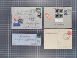 1834/2000 (ca.), Sammlung mit hunderten von Briefen und Karten ab Vorphila mit vielen besseren Einzel- und Mehrfachfrankature