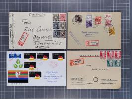 1834/2000 (ca.), Sammlung mit hunderten von Briefen und Karten ab Vorphila mit vielen besseren Einzel- und Mehrfachfrankature