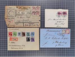 1834/2000 (ca.), Sammlung mit hunderten von Briefen und Karten ab Vorphila mit vielen besseren Einzel- und Mehrfachfrankature