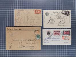 1834/2000 (ca.), Sammlung mit hunderten von Briefen und Karten ab Vorphila mit vielen besseren Einzel- und Mehrfachfrankature