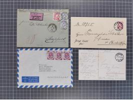 1834/2000 (ca.), Sammlung mit hunderten von Briefen und Karten ab Vorphila mit vielen besseren Einzel- und Mehrfachfrankature