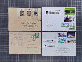 1834/2000 (ca.), Sammlung mit hunderten von Briefen und Karten ab Vorphila mit vielen besseren Einzel- und Mehrfachfrankature