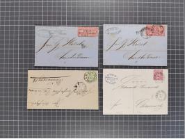 1834/2000 (ca.), Sammlung mit hunderten von Briefen und Karten ab Vorphila mit vielen besseren Einzel- und Mehrfachfrankature