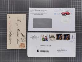 1834/2000 (ca.), Sammlung mit hunderten von Briefen und Karten ab Vorphila mit vielen besseren Einzel- und Mehrfachfrankature