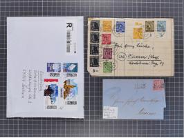 1834/2000 (ca.), Sammlung mit hunderten von Briefen und Karten ab Vorphila mit vielen besseren Einzel- und Mehrfachfrankature