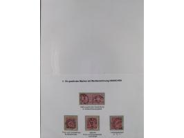 REICHSPOST-VORLÄUFER, ausstellungsmäßig aufgezogene Spezialsammlung von rund 120 Belegen und einigen losen Marken, Einheiten 